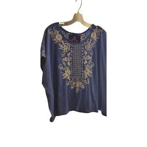 Johnny Was embroidered blouse